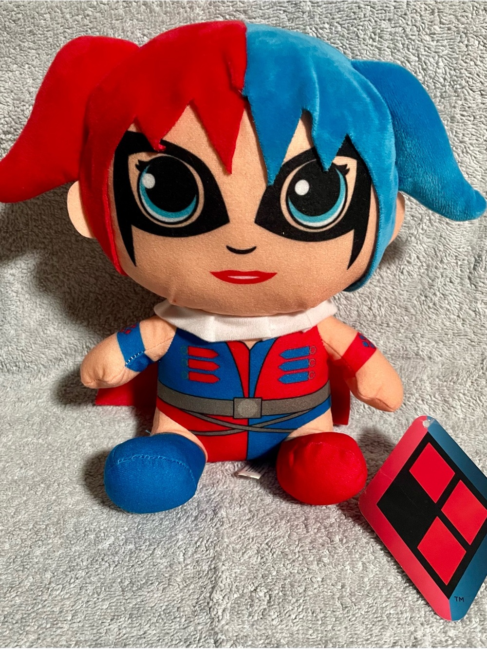 DC Comics Harley Quinn Plush - Red & Blue Split-Color
